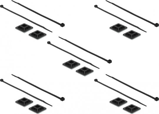 DeLock Cable Tie Mount Δεματικά Καλωδίων 300x4.8mm Μαύρο 10τμχ 18831