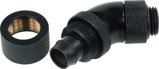 Alphacool 13/10 Compression Fitting 45° Revolvable G1/4 Fittings Μαύρο 17072 - Image 3