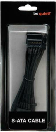 Be Quiet CS-6720 7-Pin SATA III - 2x 7-Pin SATA III Angle (90°) Cable 0.7m Μαύρο (BC025) - Image 3