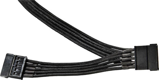Be Quiet CS-6720 7-Pin SATA III - 2x 7-Pin SATA III Angle (90°) Cable 0.7m Μαύρο (BC025) - Image 2
