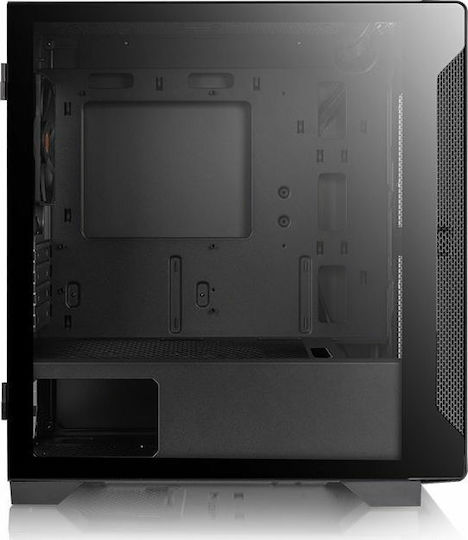 Thermaltake S100 Tempered Glass Micro Chassis Micro Tower Κουτί Υπολογιστή με Πλαϊνό Παράθυρο Μαύρο - Image 3