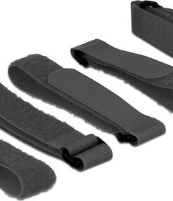 DeLock Velcro Δεματικά Καλωδίων 300x20mm Μαύρο 5τμχ