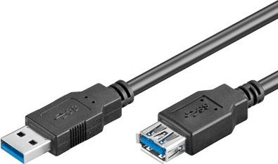 Goobay USB 3.0 Cable USB-A male - USB-A female Μαύρο 3m (93999) - Image 2