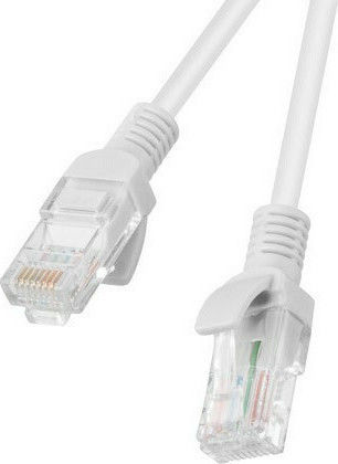 Lanberg U/UTP Cat.5e Καλώδιο Δικτύου Ethernet 1m Γκρι 1τμχ PCU5-20CC-0100-S