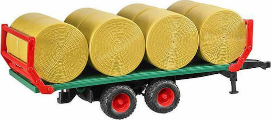 Bruder Bale Transport Trailer with 8 Round Bales Αυτοκινητάκι Αγροτικό για 3+ Ετών - Image 2