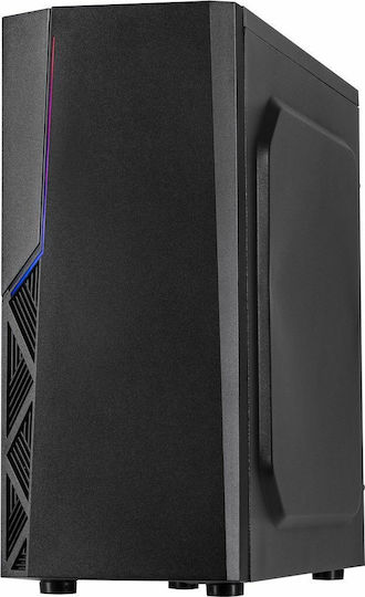 Inter-Tech B-02 RGB Gaming Midi Tower Κουτί Υπολογιστή με Πλαϊνό Παράθυρο Μαύρο - Image 3