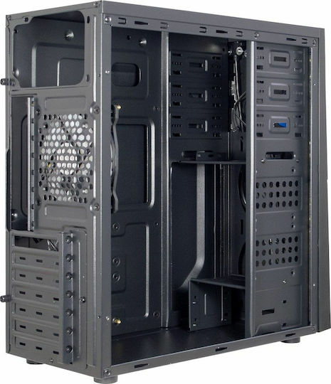 Inter-Tech B-02 RGB Gaming Midi Tower Κουτί Υπολογιστή με Πλαϊνό Παράθυρο Μαύρο - Image 7