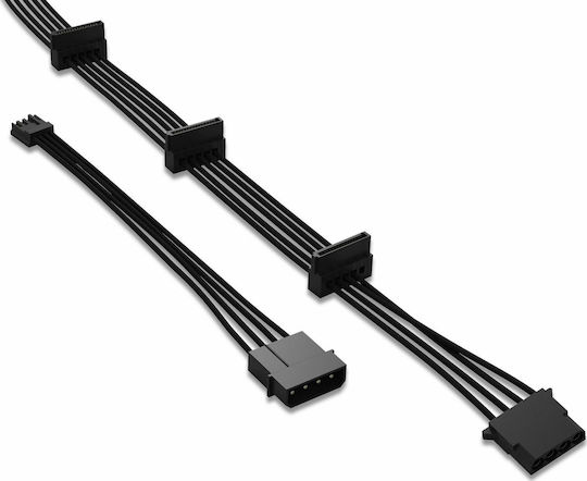 Be Quiet CM-30750 15-Pin Sata - 4-Pin Molex Cable 0.6m Μαύρο BC050