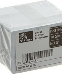 Alternative view of Zebra Premier Pvc Blank White Cards 30 Mil 104523-111