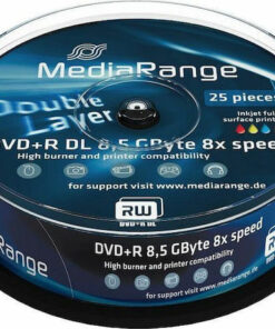 Alternative view of MediaRange Εγγράψιμα DVD+R 8x Dual Layer 8.5GB Cake Box 25τμχ MR474