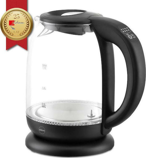 Eldom C510C Βραστήρας 1.7lt 2200W Μαύρος