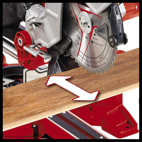 Einhell TC-MS 216 Φαλτσοπρίονο Ρεύματος με Ισχύ 1400W, Δίσκο Κοπής Διαμέτρου 216mm & Ταχύτητα Κοπής 5000rpm - Image 3