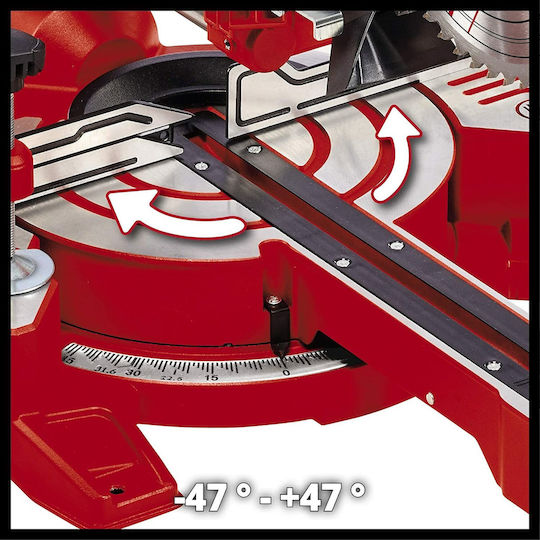 Einhell TC-MS 216 Φαλτσοπρίονο Ρεύματος με Ισχύ 1400W, Δίσκο Κοπής Διαμέτρου 216mm & Ταχύτητα Κοπής 5000rpm - Image 4
