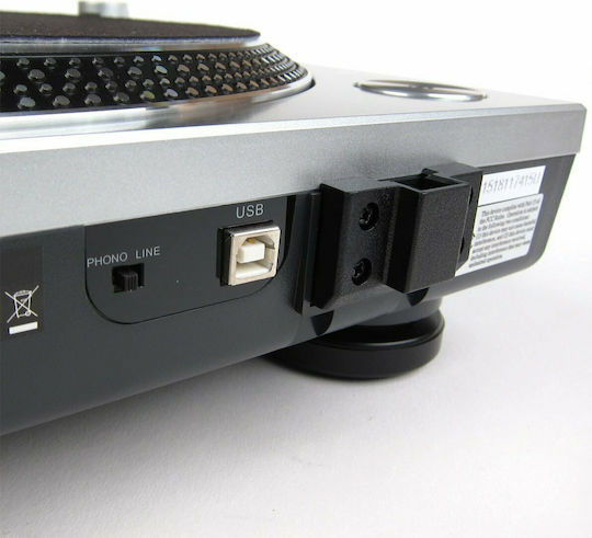 Audio Technica AT-LP120XUSB Πικάπ με Direct Drive και Προενίσχυση Ασημί - Image 10