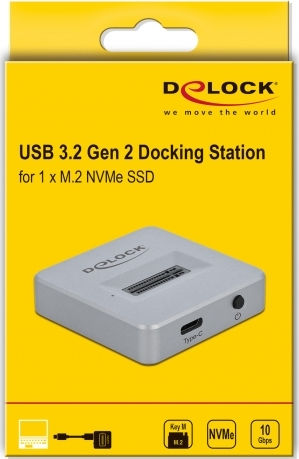 DeLock Docking Station Σκληρών Δίσκων PCIe M.2 (2280)" με σύνδεση USB-C (64000) - Image 3