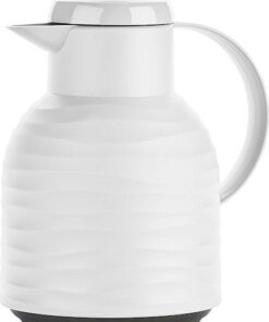 Emsa Jug Quick Press Κανάτα Θερμός Πλαστικό 1lt Λευκό με Λαβή 3110600344