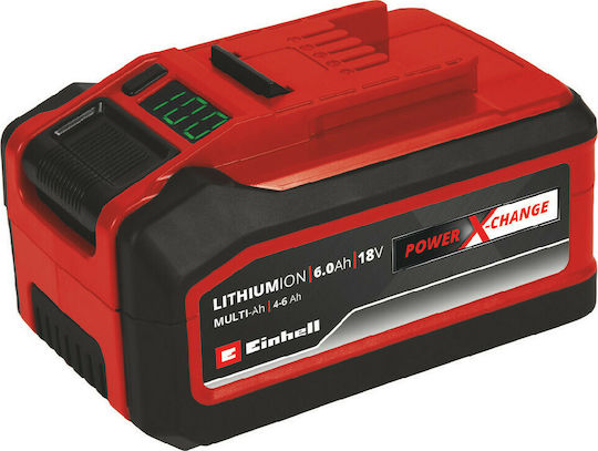 Einhell Μπαταρία Εργαλείου Λιθίου 18V με Χωρητικότητα 6Ah Power X-Change