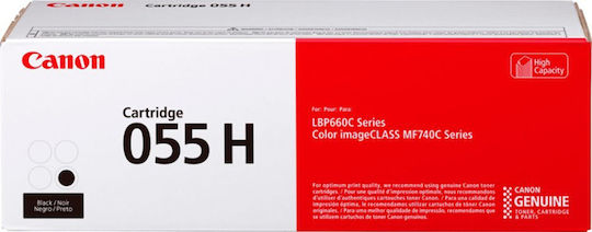 Canon 055H Γνήσιο Toner Laser Εκτυπωτή Μαύρο High Capacity 7600 Σελίδων 3020C002 - Image 3