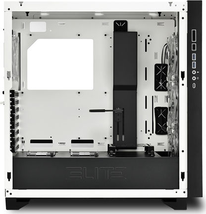 Sharkoon Elite Shark CA300T Gaming Midi Tower Κουτί Υπολογιστή με Πλαϊνό Παράθυρο και RGB Φωτισμό Λευκό - Image 5