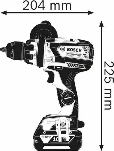 Bosch GSB 18V-110 C Κρουστικό Δραπανοκατσάβιδο Μπαταρίας 18V 2x4Ah 06019G030B - Image 2