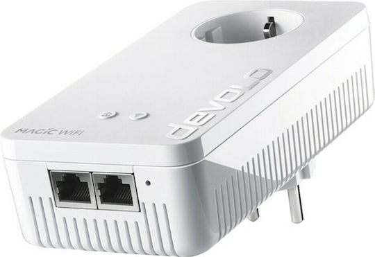 Devolo Magic 2 WiFi next Powerline για Ασύρματη Σύνδεση Wi‑Fi 5 με Passthrough Πρίζα και 2 Θύρες Gigabit Ethernet - Image 2