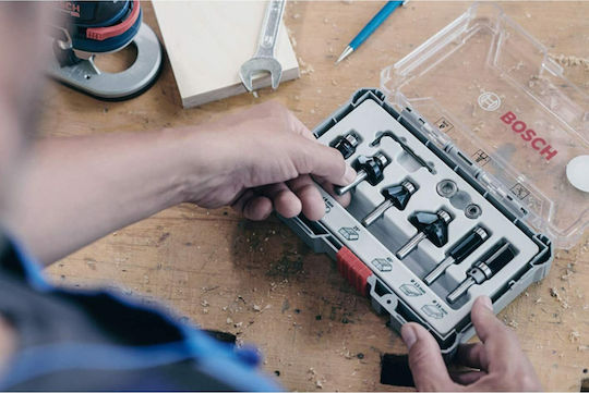Bosch Σετ Φρέζες Καρβιδίου για Διαμόρφωση Ακμών σε Ξύλο 6mm 6τμχ - Image 5