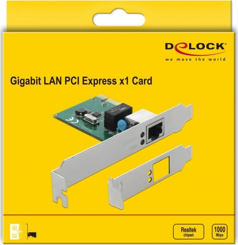 DeLock Ενσύρματη Κάρτα Δικτύου Gigabit (1Gbps) Ethernet PCI-e 90381 - Image 5