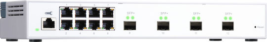 QNap QSW-M408S Managed L2 Switch με 8 Θύρες Gigabit (1Gbps) Ethernet και 4 SFP Θύρες - Image 3