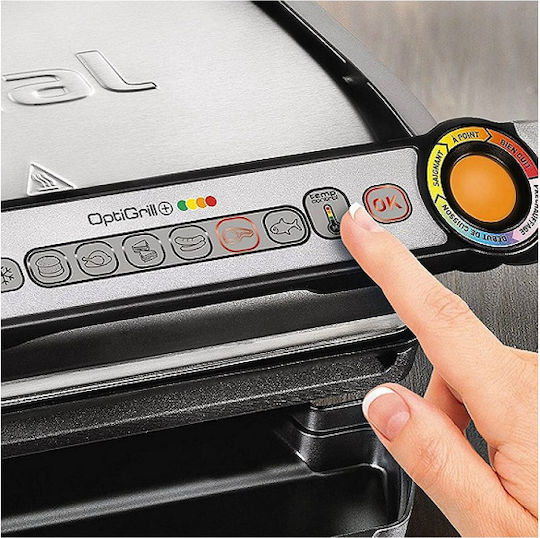 Tefal OptiGrill+ GC712D Τοστιέρα Γκριλιέρα με Αποσπώμενες Πλάκες 2000W Inox - Image 2