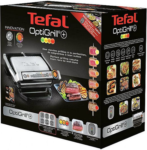 Tefal OptiGrill+ GC712D Τοστιέρα Γκριλιέρα με Αποσπώμενες Πλάκες 2000W Inox - Image 4