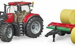 Alternative view of Bruder Case IH Optum 300CVX & Bale Transport Trailer Φορτωτής 1:16 Αγροτικό για 3+ Ετών