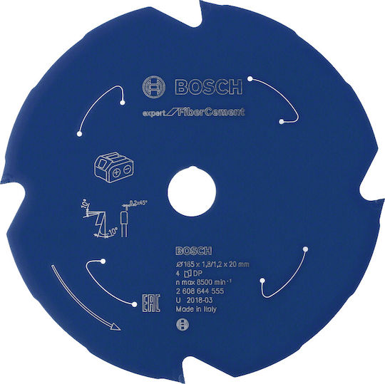 Bosch EX FC H 2608644555 Δίσκος Κοπής Ξύλου 165mm 2608644555