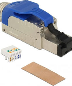 Alternative view of DeLock RJ45 Plug Field Assembly Cat.8.1 Metal