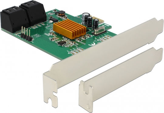 DeLock Κάρτα PCIe σε 4 θύρες SATA (90382) - Image 2