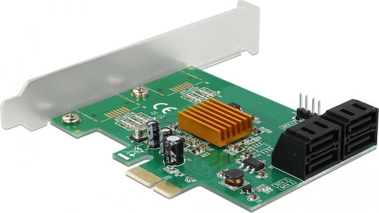 DeLock Κάρτα PCIe σε 4 θύρες SATA (90382) - Image 3