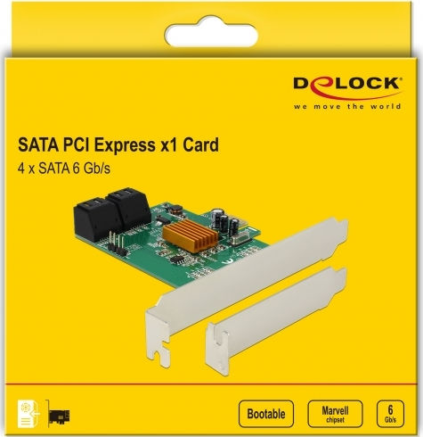 DeLock Κάρτα PCIe σε 4 θύρες SATA (90382) - Image 7