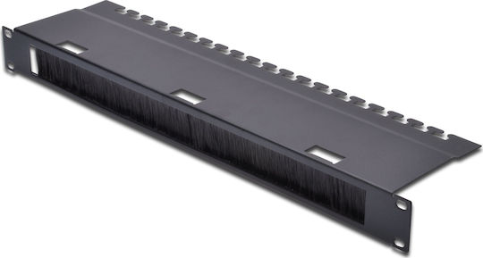 Digitus Πάνελ Βούρτσας για Rack 19" 24 Θυρών Μαύρο DN-19 ORG-3U-SW