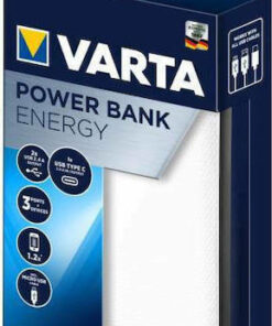 Alternative view of Varta Energy Power Bank 5000mAh με 2 Θύρες USB-A και Θύρα USB-C Λευκό