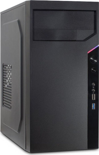 Inter-Tech IT-6505 Reto Micro Tower Κουτί Υπολογιστή Μαύρο