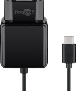 Goobay Φορτιστής με Ενσωματωμένο Καλώδιο USB-C 15W Μαύρος (45040)