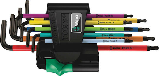 Wera Σετ 9 Κλειδιά Torx σε Σχήμα L 967/9 TX BO 05024335001