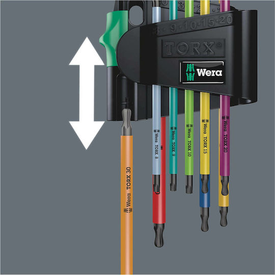 Wera Σετ 9 Κλειδιά Torx σε Σχήμα L 967/9 TX BO 05024335001 - Image 3