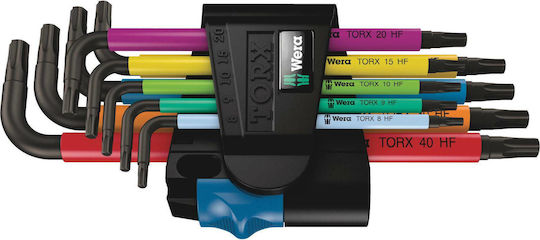 Wera Σετ 9 Κλειδιά Torx σε Σχήμα L 967/9 TX Multicolour HF 05024179001