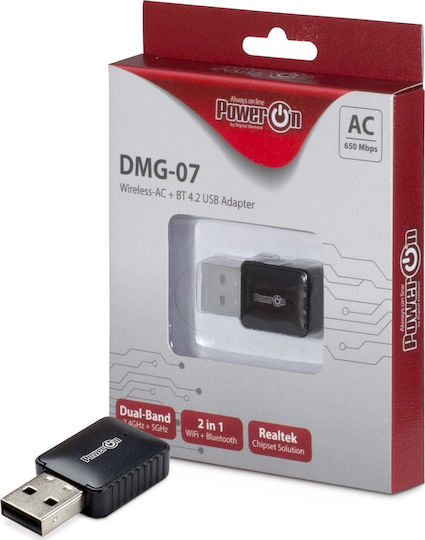 Inter-Tech DMG-07 Ασύρματος USB Αντάπτορας Δικτύου 650Mbps - Image 2