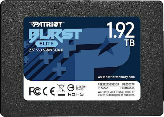 Patriot Burst Elite SSD 1.9TB 2.5'' SATA III PBE192TS25SSDR