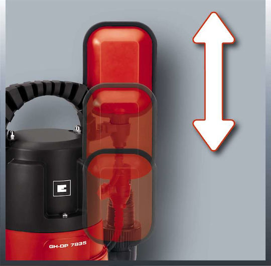 Einhell GH-DP 7835 Μονοφασική Αντλία Ακαθάρτων / Λυμάτων 1.04hp με Φλοτέρ 4170682 - Image 7