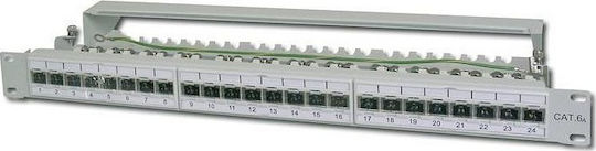 Digitus Patch Panel Shielded για Rack 1U 19" 24 Θυρών cat6a Γκρι DN-91624S-EA - Image 3