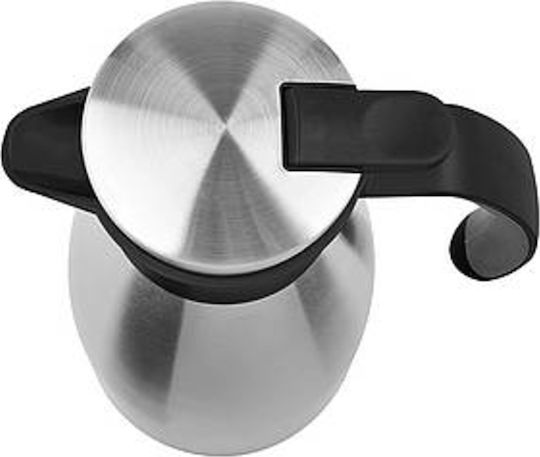 Emsa Thermal Jug Κανάτα Θερμός Ανοξείδωτο 1lt Ασημί με Λαβή 508932 - Image 2