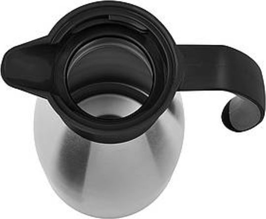 Emsa Thermal Jug Κανάτα Θερμός Ανοξείδωτο 1lt Ασημί με Λαβή 508932 - Image 3