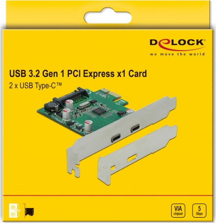 DeLock Κάρτα PCIe σε 2 θύρες Type-C (90493) - Image 4
